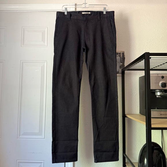 NAKED & FAMOUS indigo dark blue cotton stretch slim leg jeans